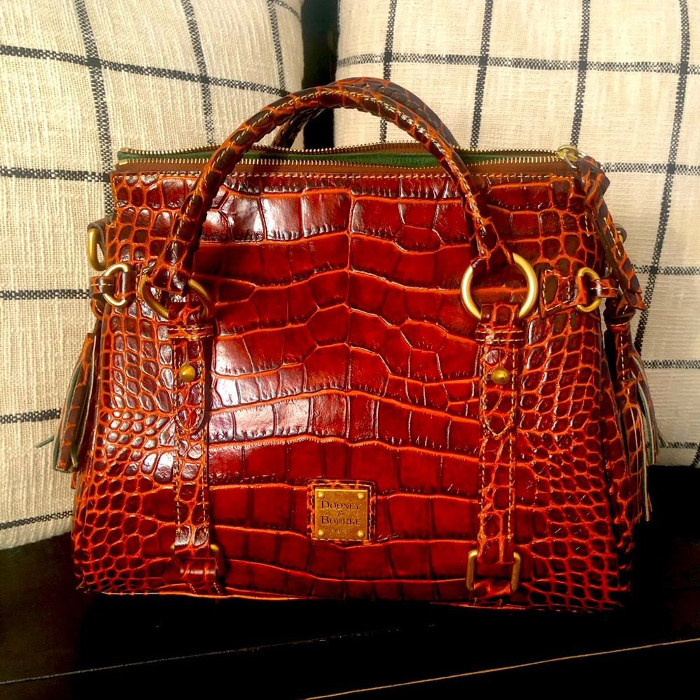 Dooney and Bourke Croco Fino Satchel